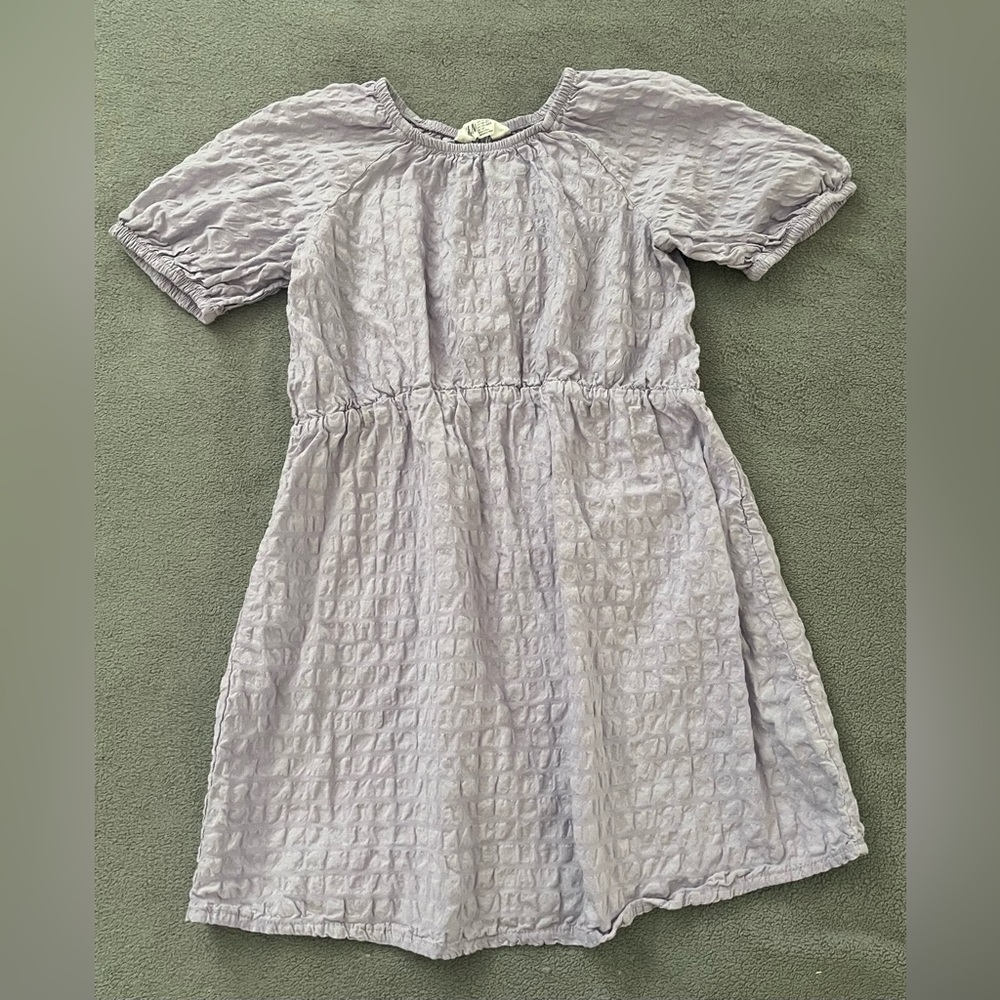 H&M Light Purple Textured Kids Dress